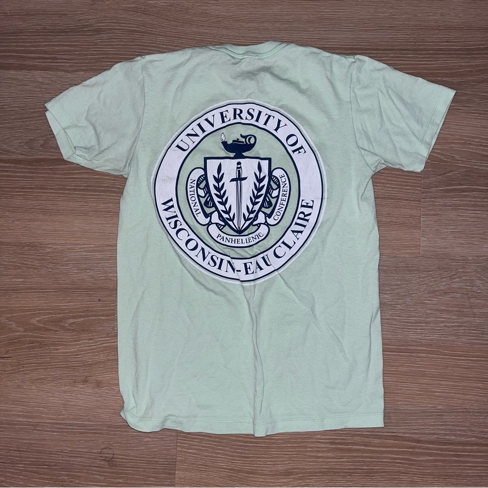 UW EAU CLAIRE GO GREEK LIFE MINT tshirt - Picture 2 of 2